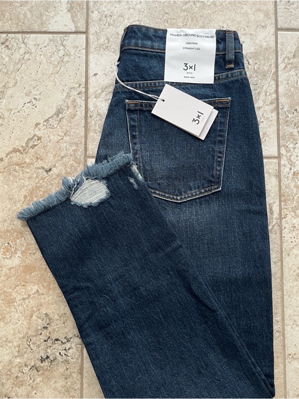 3x1 Straight Leg Jeans Women’s Size 27 Dark Blue - NWT